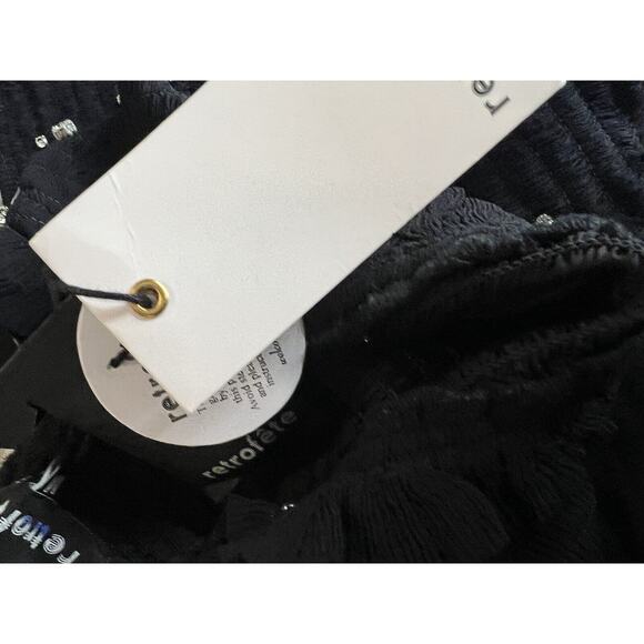 Retrofête Adara Dress Size Medium Black Mini embellished Sheath dress - Picture 11 of 14